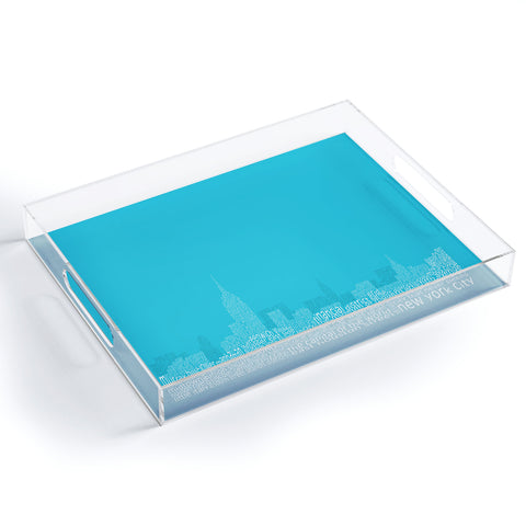Restudio Designs New York Skyline 3 Acrylic Tray