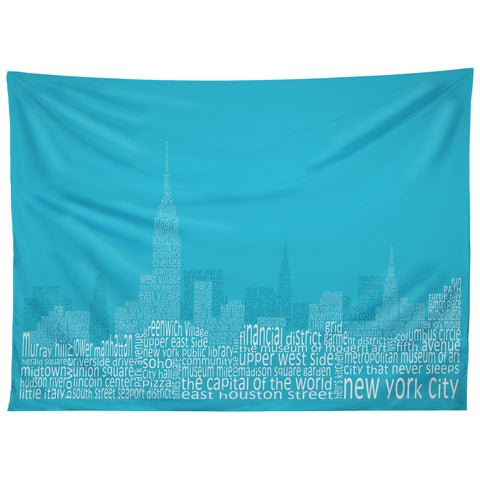 Restudio Designs New York Skyline 3 Tapestry