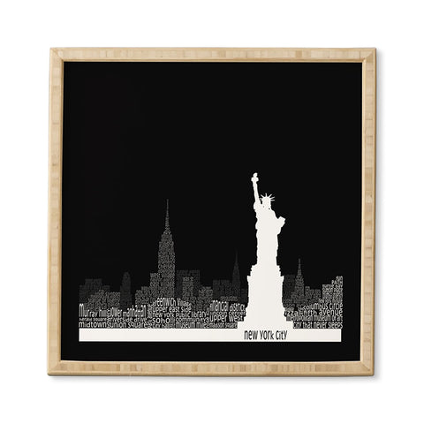 Restudio Designs New York Skyline 4 Framed Wall Art