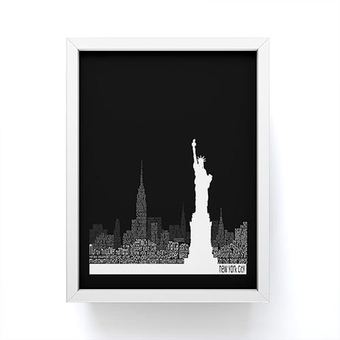 Restudio Designs New York Skyline 4 Framed Mini Art Print