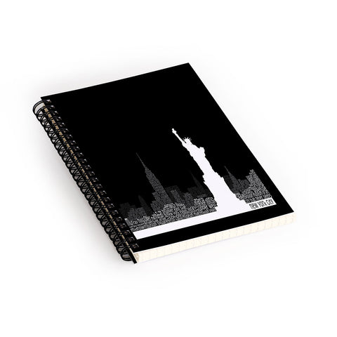 Restudio Designs New York Skyline 4 Spiral Notebook