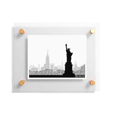 Restudio Designs New York Skyline 5 Floating Acrylic Print