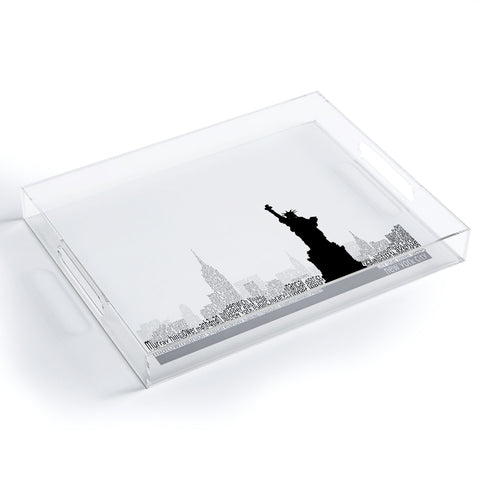 Restudio Designs New York Skyline 5 Acrylic Tray