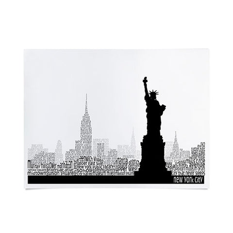 Restudio Designs New York Skyline 5 Poster