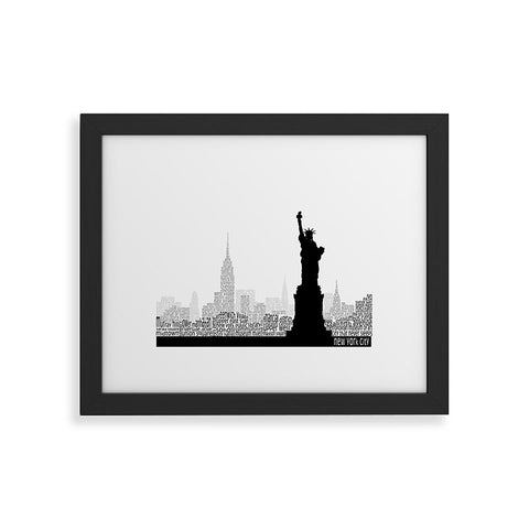 Restudio Designs New York Skyline 5 Framed Art Print