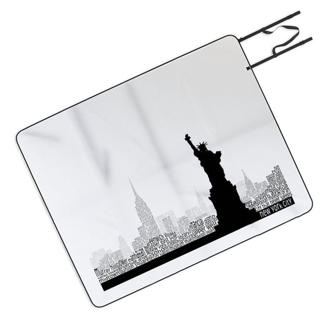 Restudio Designs New York Skyline 5 Picnic Blanket