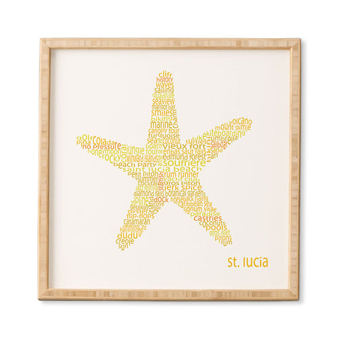 Restudio Designs St Lucia Starfish Framed Wall Art