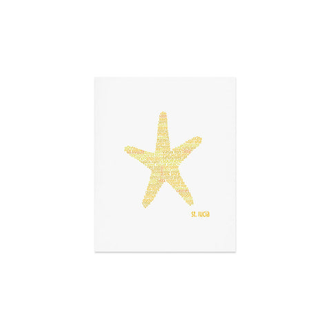 Restudio Designs St Lucia Starfish Art Print
