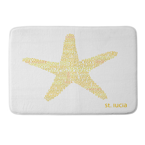 Restudio Designs St Lucia Starfish Memory Foam Bath Mat