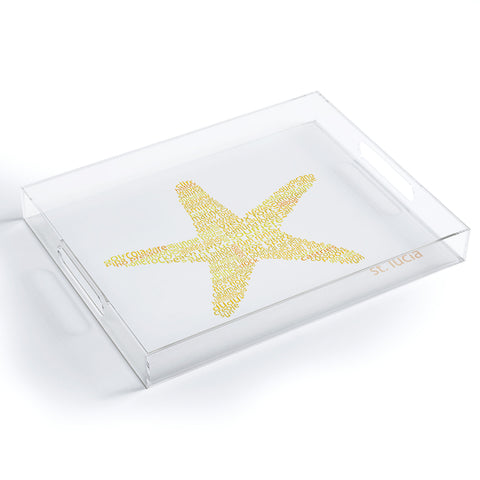 Restudio Designs St Lucia Starfish Acrylic Tray