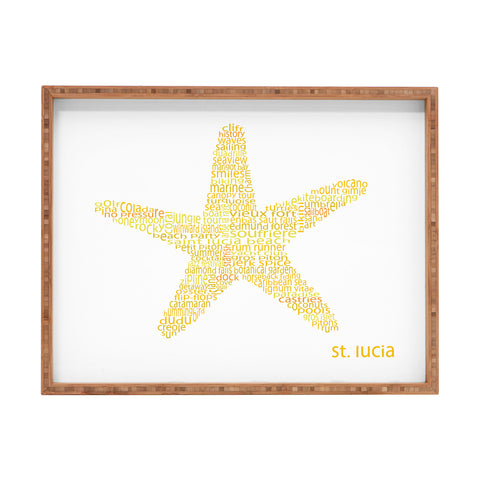 Restudio Designs St Lucia Starfish Rectangular Tray