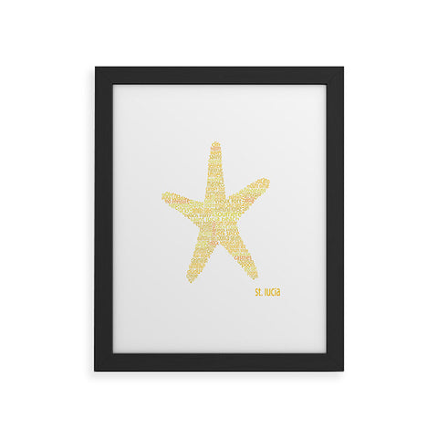 Restudio Designs St Lucia Starfish Framed Art Print