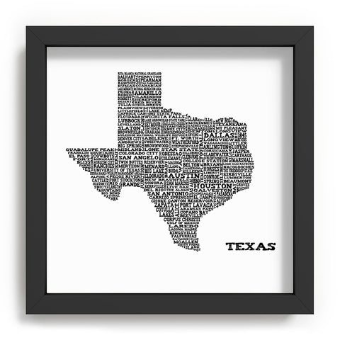 Restudio Designs Texas Map Recessed Framing Square