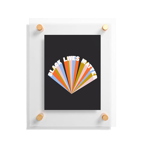 Rhianna Marie Chan Black Lives Matter II Floating Acrylic Print