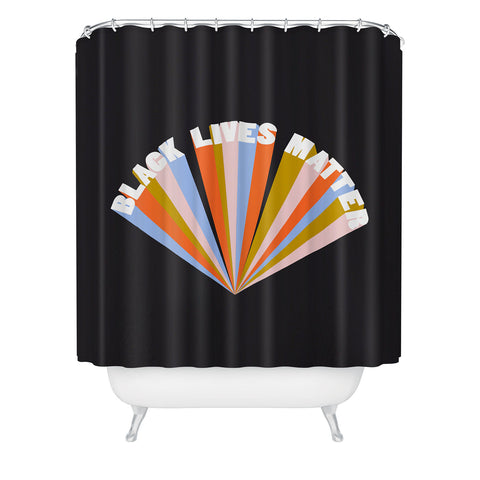 Rhianna Marie Chan Black Lives Matter II Shower Curtain