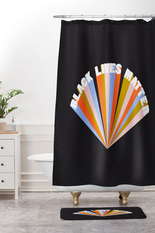 Rhianna Marie Chan Black Lives Matter II Shower Curtain And Mat