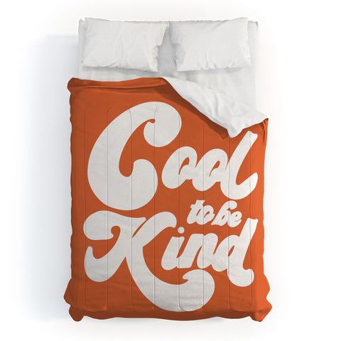 Rhianna Marie Chan Cool To Be Kind Terra Cotta Comforter