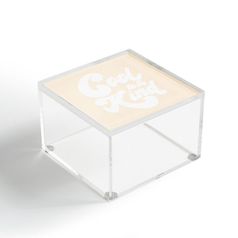 Rhianna Marie Chan Cool To Be Kind Yellow Acrylic Box