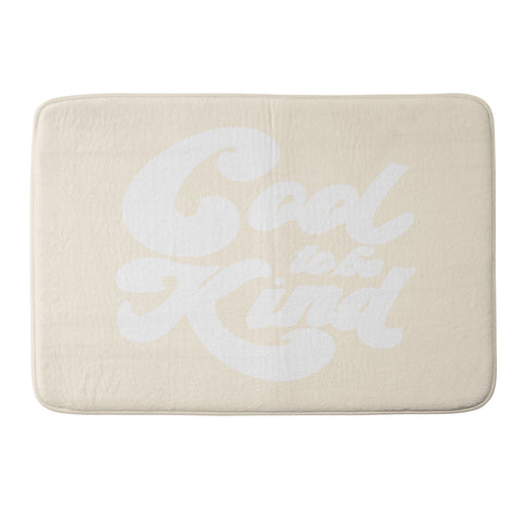 Rhianna Marie Chan Cool To Be Kind Yellow Memory Foam Bath Mat