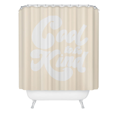 Rhianna Marie Chan Cool To Be Kind Yellow Shower Curtain