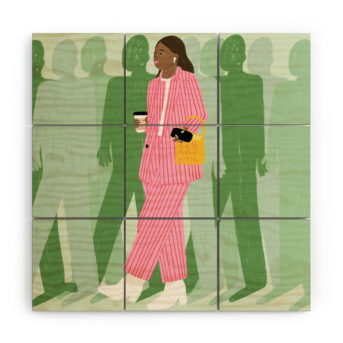 Rhianna Marie Chan Girl Boss Wood Wall Mural