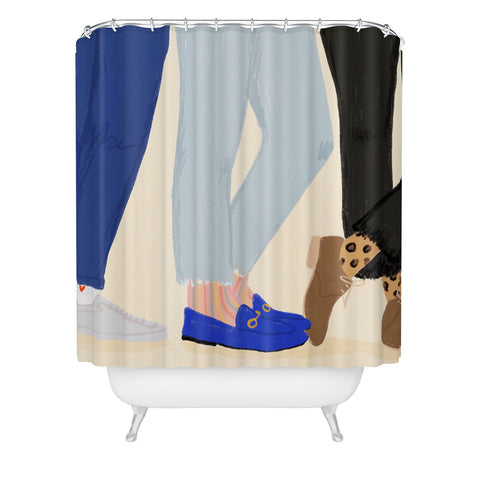 Rhianna Marie Chan Legs For Days Shower Curtain