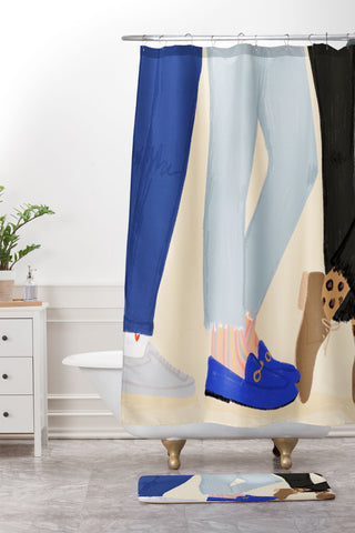 Rhianna Marie Chan Legs For Days Shower Curtain And Mat