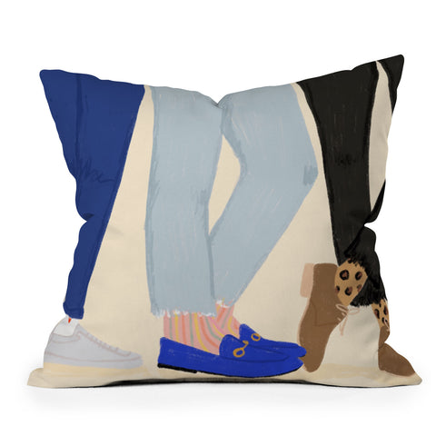 Rhianna Marie Chan Legs For Days Throw Pillow