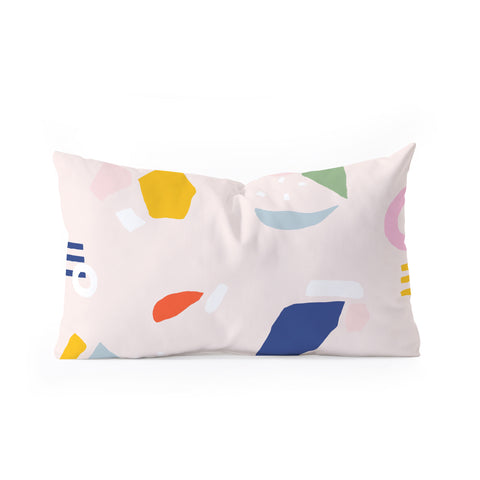 Rhianna Marie Chan Not Your Grandmothers Terrazzo Oblong Throw Pillow