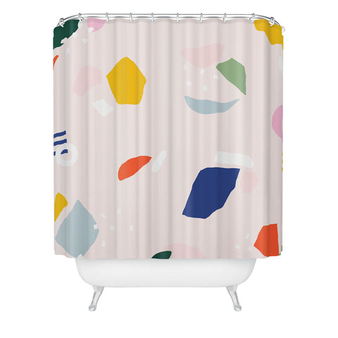 Rhianna Marie Chan Not Your Grandmothers Terrazzo Shower Curtain