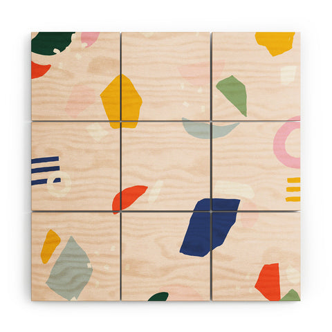 Rhianna Marie Chan Not Your Grandmothers Terrazzo Wood Wall Mural