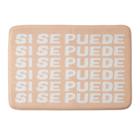 Rhianna Marie Chan Si Se Puede Yes We Can Memory Foam Bath Mat