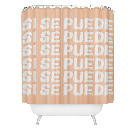 Rhianna Marie Chan Si Se Puede Yes We Can Shower Curtain