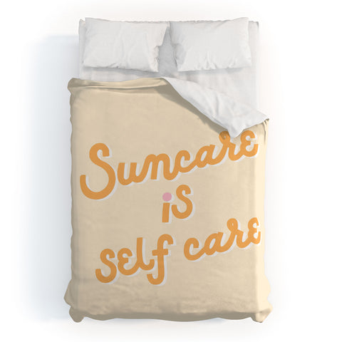 Rhianna Marie Chan Suncare Is Self Care x Olay Duvet Cover