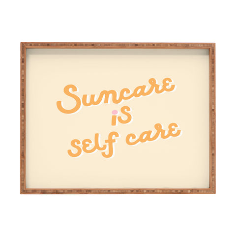 Rhianna Marie Chan Suncare Is Self Care x Olay Rectangular Tray