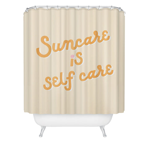 Rhianna Marie Chan Suncare Is Self Care x Olay Shower Curtain