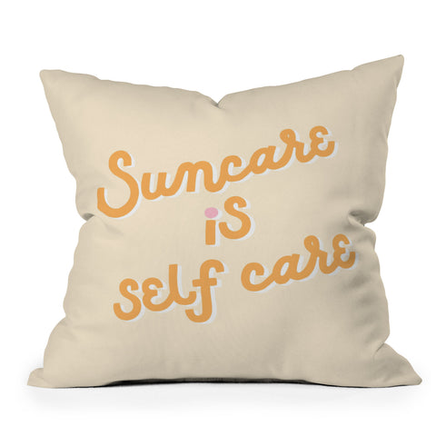 Rhianna Marie Chan Suncare Is Self Care x Olay Throw Pillow