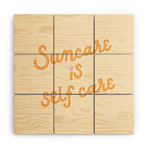 Rhianna Marie Chan Suncare Is Self Care x Olay Wood Wall Mural