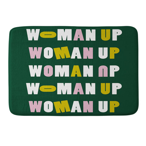 Rhianna Marie Chan Woman Up Memory Foam Bath Mat