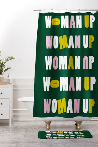 Rhianna Marie Chan Woman Up Shower Curtain And Mat