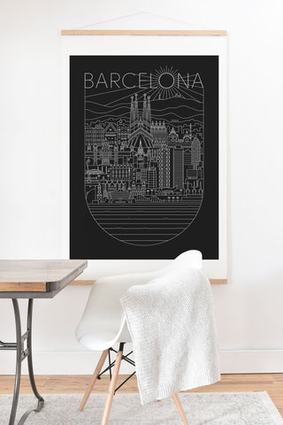 Rick Crane Barcelona Art Print And Hanger
