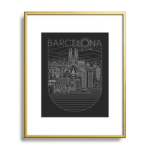 Rick Crane Barcelona Metal Framed Art Print