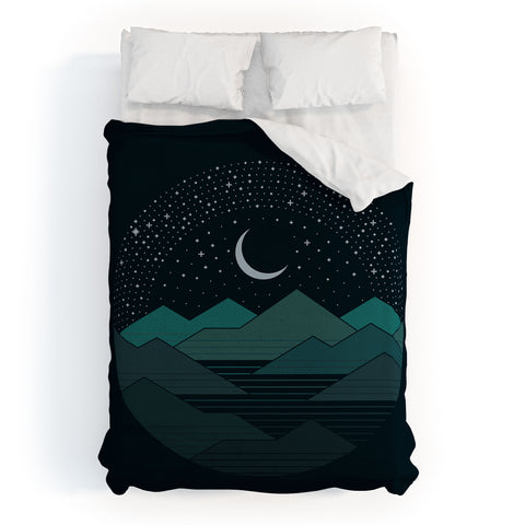 Rick Crane Between The Mountains And The Stars Duvet Cover