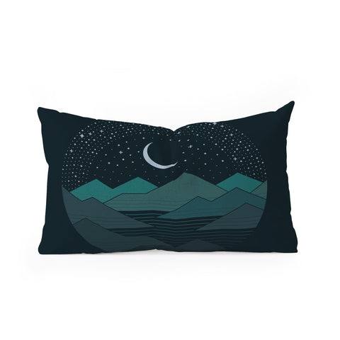 Rick Crane Between The Mountains And The Stars Oblong Throw Pillow