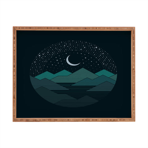 Rick Crane Between The Mountains And The Stars Rectangular Tray