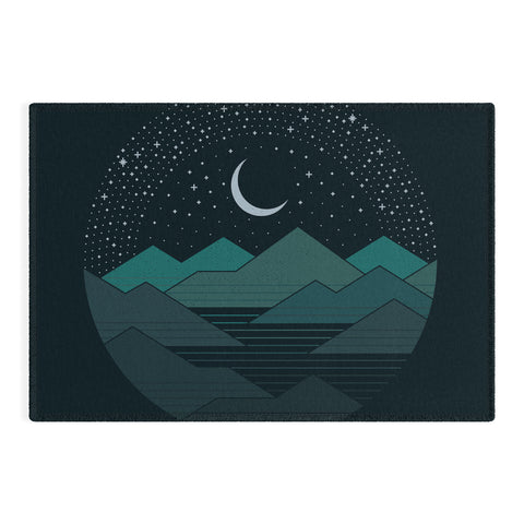 Rick Crane Between The Mountains And The Stars Outdoor Rug