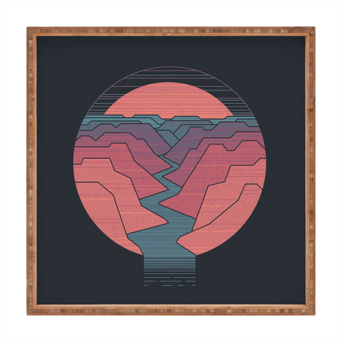 Rick Crane Canyon River I Square Tray