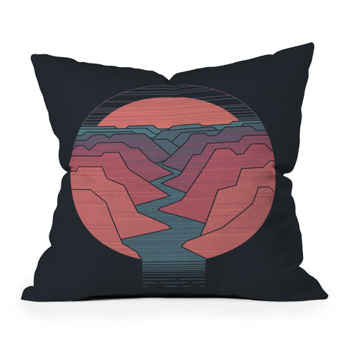 Rick Crane Canyon River I Throw Pillow