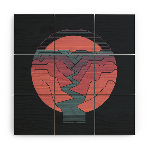 Rick Crane Canyon River I Wood Wall Mural