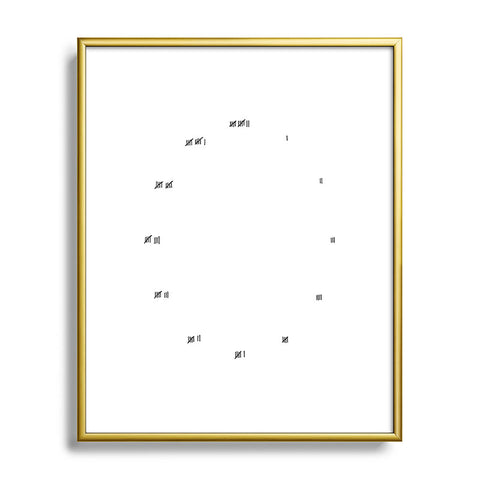 Rick Crane Doing Time Clock 1 Metal Framed Art Print